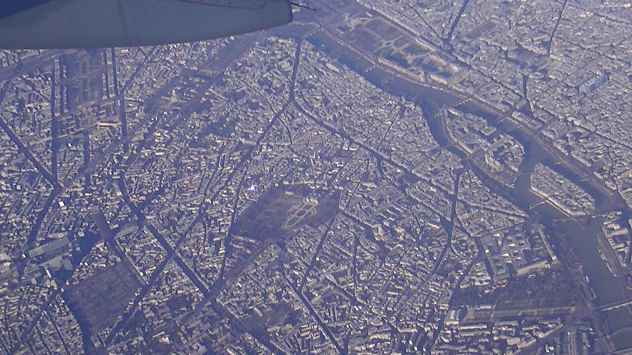 Paris aerial view
