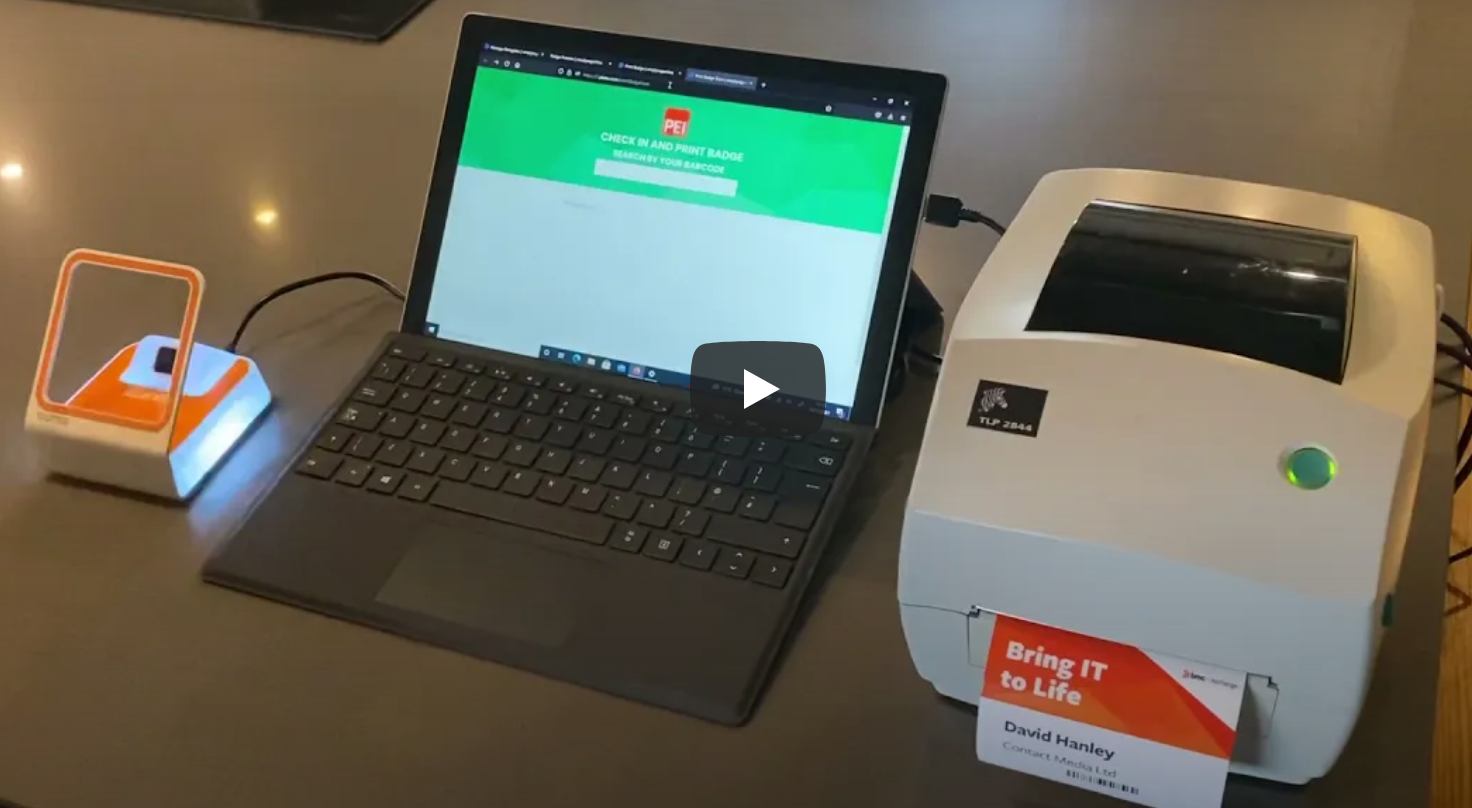 QR code | Contactless Onsite Badge Printing